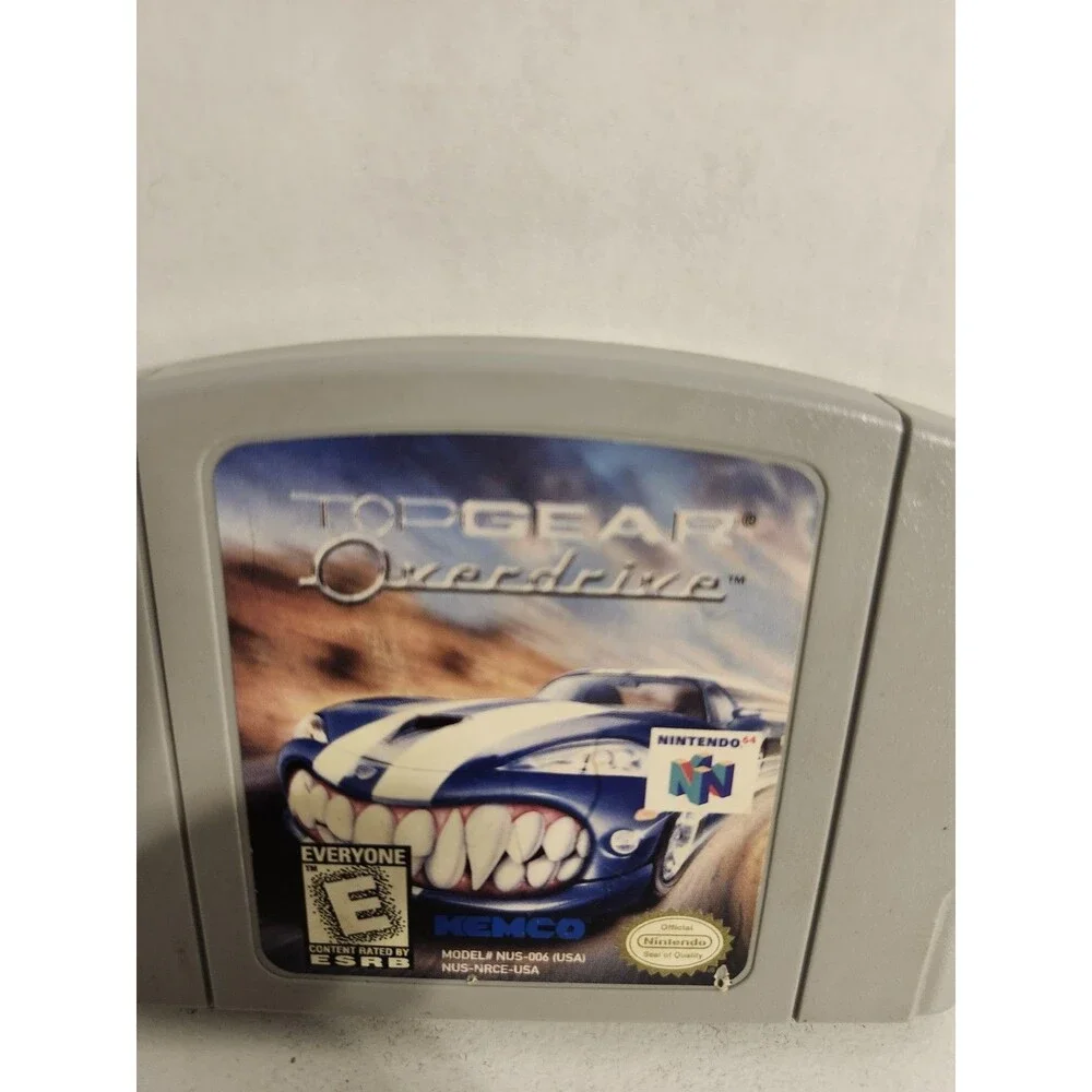 Top Gear Overdrive (Nintendo 64, 1998) Authentic, Cartridge Only